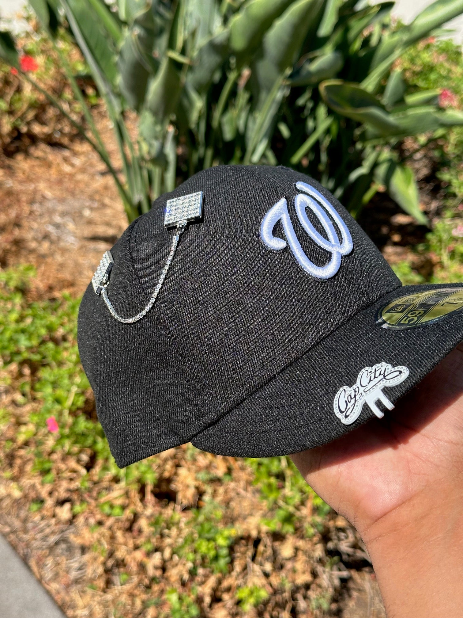 NEW ERA EXCLUSIVE 59FIFTY BLACK WASHINGTON NATIONALS - Image 3