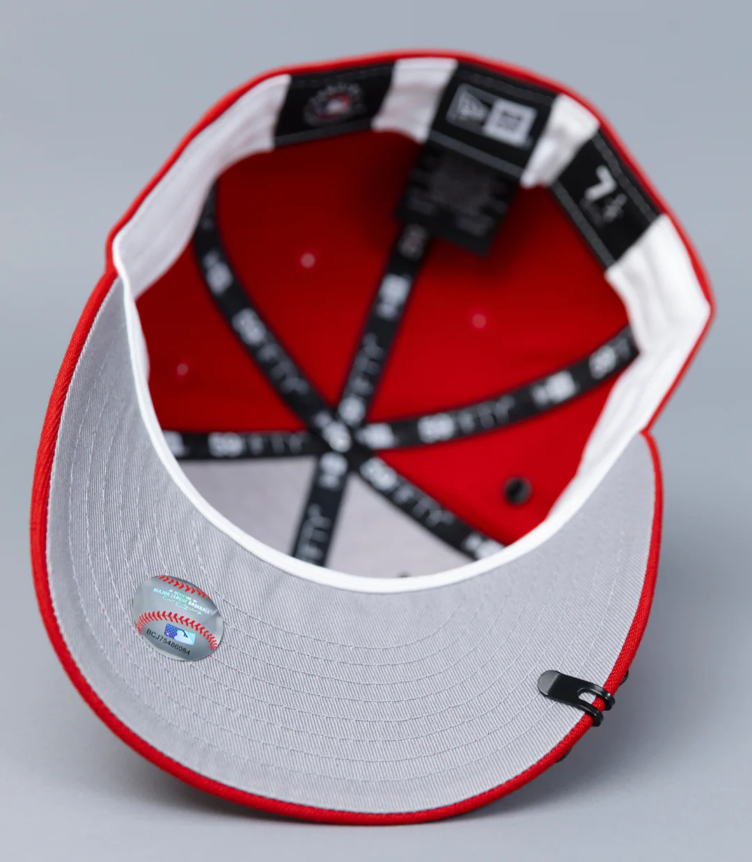 NEW ERA EXCLUSIVE 59FIFTY RED OAKLAND ATHLETICS W/ 1989 WORLD SERIES SIDE PATCH - Image 5