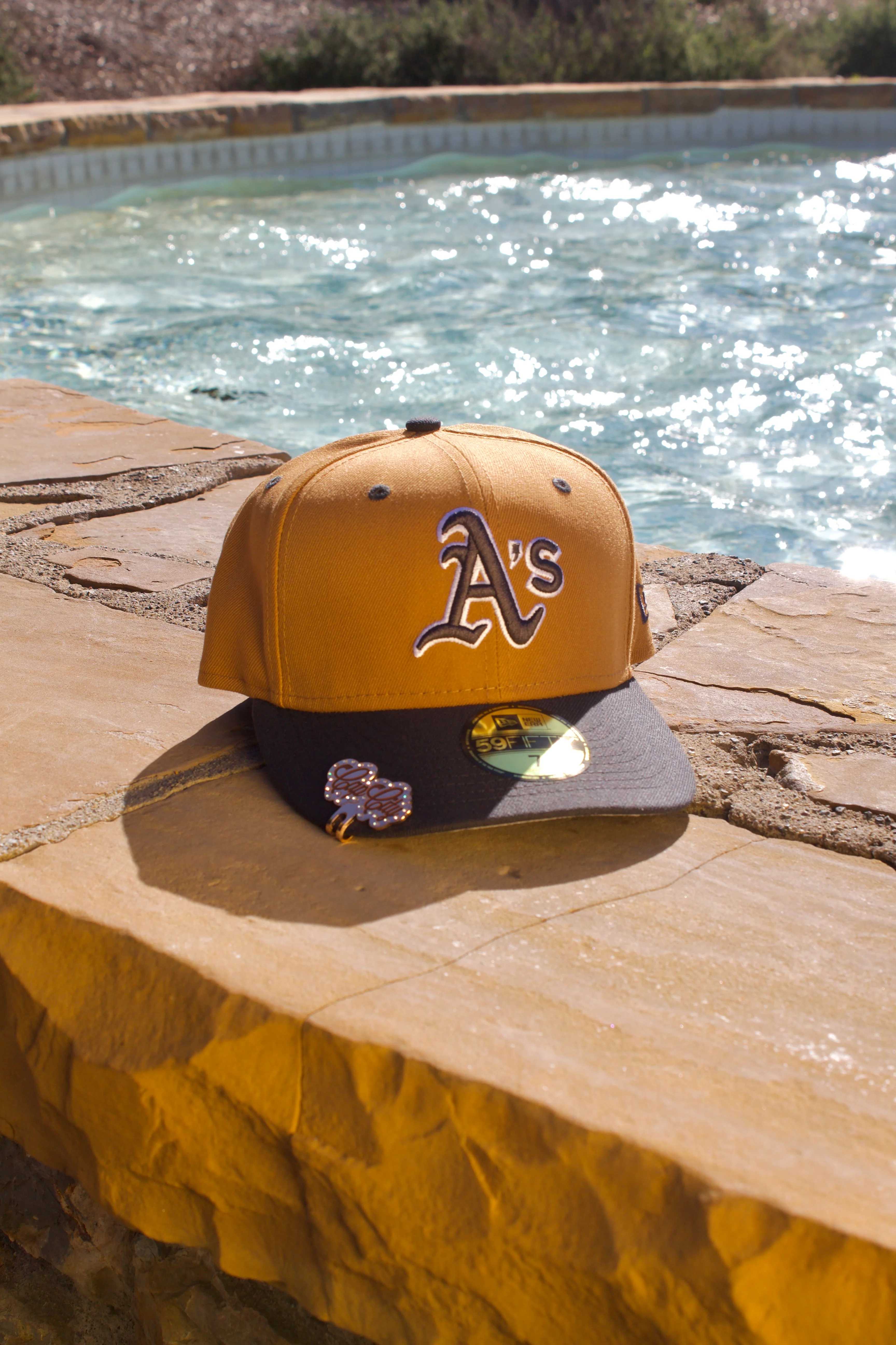 NEW ERA EXCLUSIVE 59FIFTY TAN/GREY OAKLAND A'S 2TONE COLOR PACK - Image 3