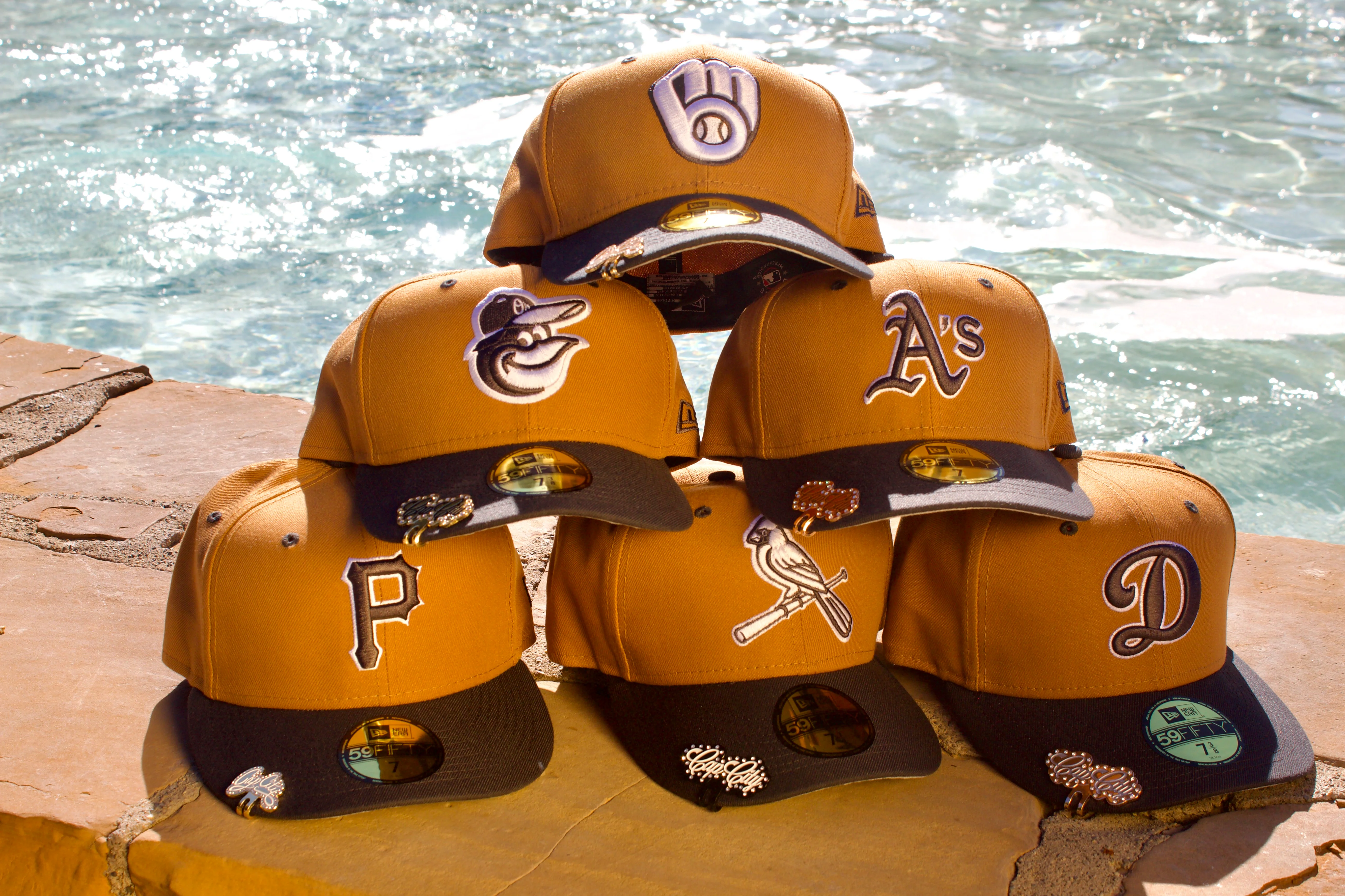 NEW ERA EXCLUSIVE 59FIFTY TAN/GREY OAKLAND A'S 2TONE COLOR PACK - Image 7
