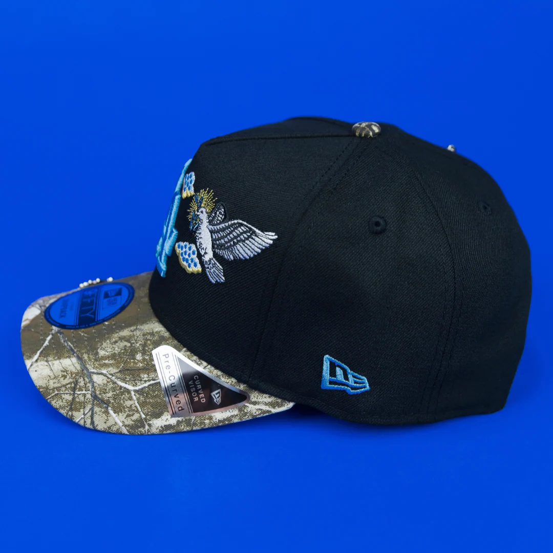 NEW ERA EXCLUSIVE 9FIFTY A-FRAME BLACK/ REALTREE LOS ANGELES DODGERS "HEAVENLY CITY" W/ SHOHEI OHTANI 50-50 CLUB SIDE PATCH *FREE BLIP INCLUDED - Image 3
