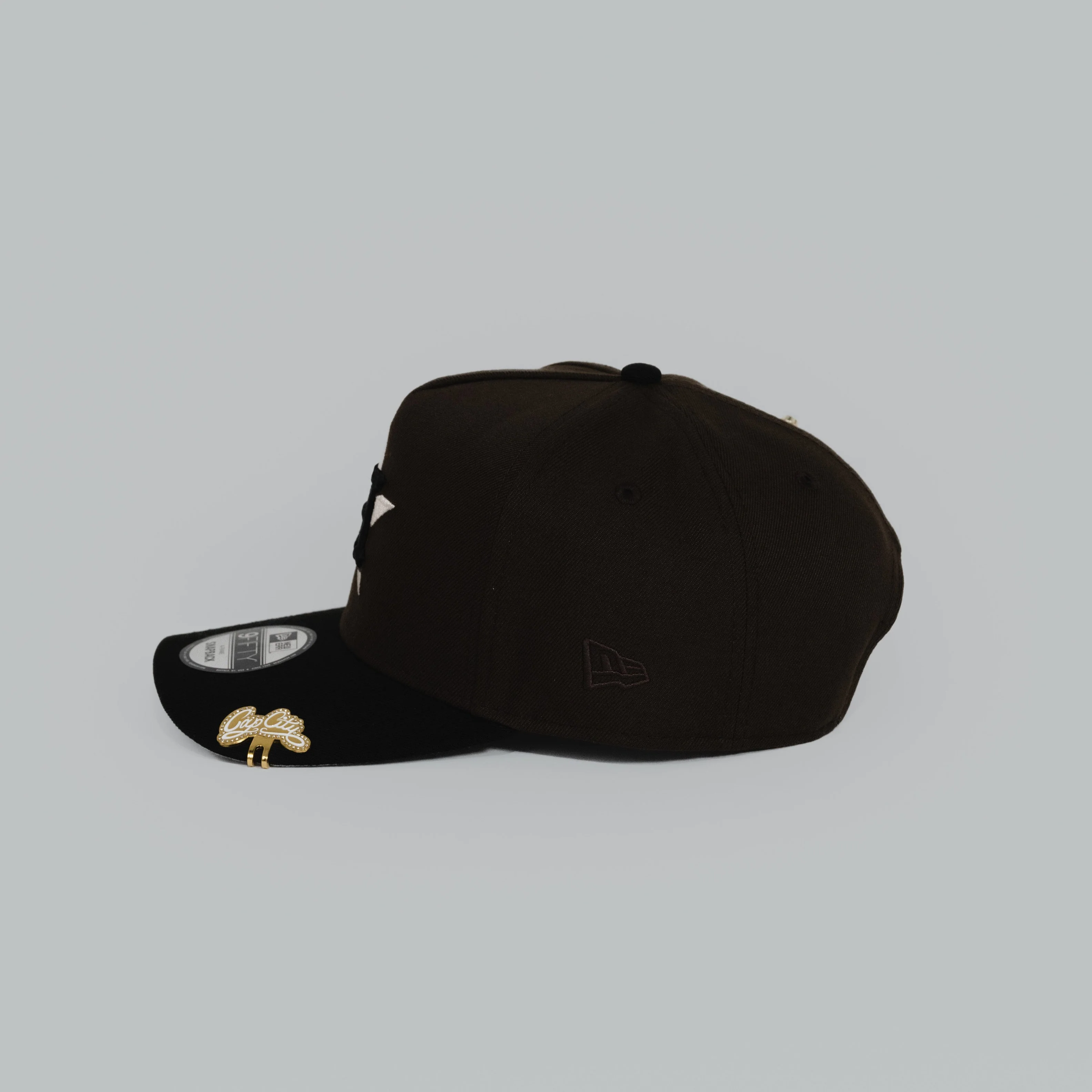 NEW ERA EXCLUSIVE 9FIFTY A-FRAME BROWN/ BLACK HOUSTON ASTROS W/ 45TH ANNIVERSARY SIDE PATCH - Image 3