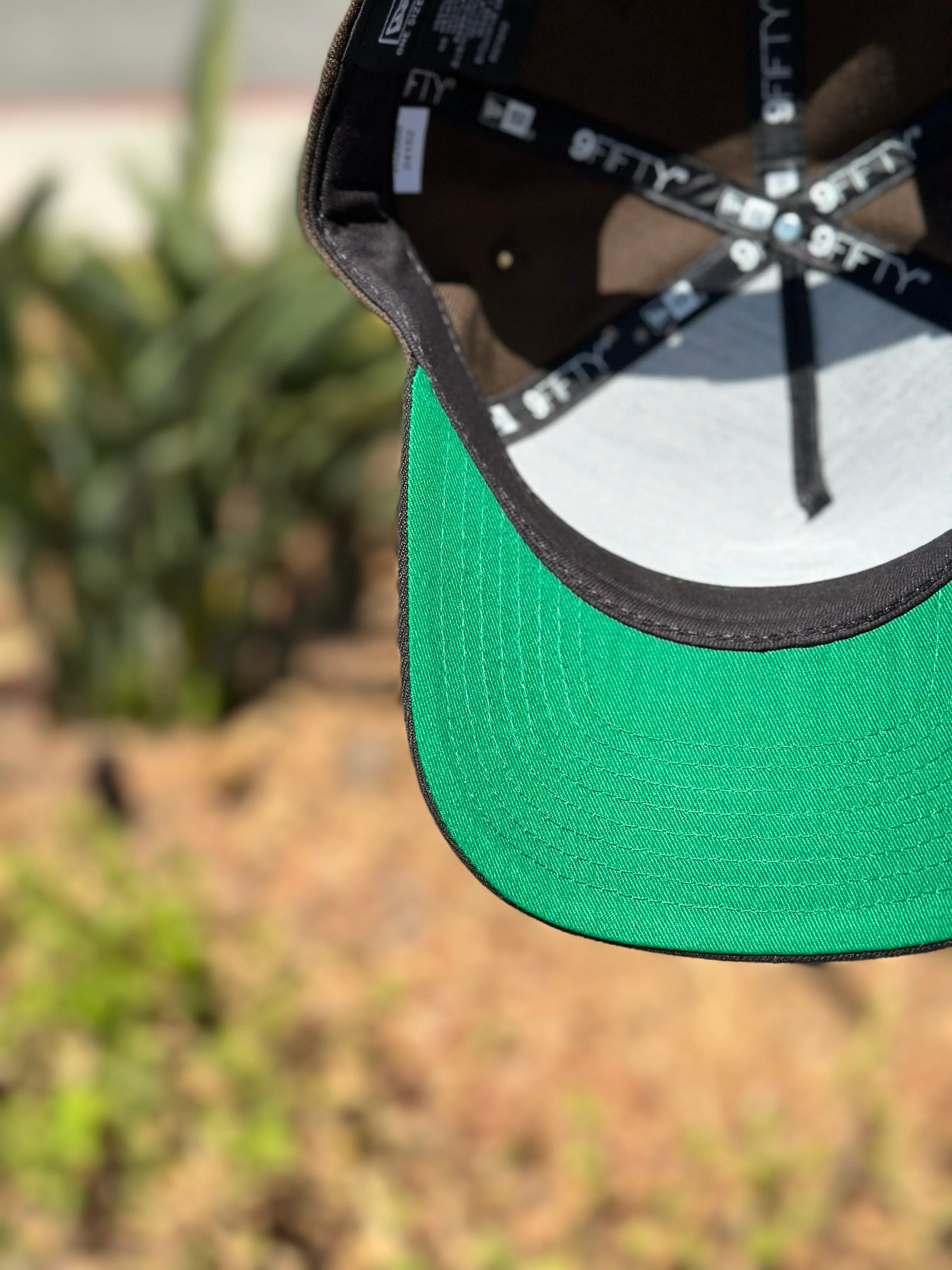 NEW ERA EXCLUSIVE 9FIFTY A-FRAME MOCHA/BLACK "SANTOS LAGUNA" SNAPBACK W/ MEXICO FLAG SIDE PATCH - Image 6
