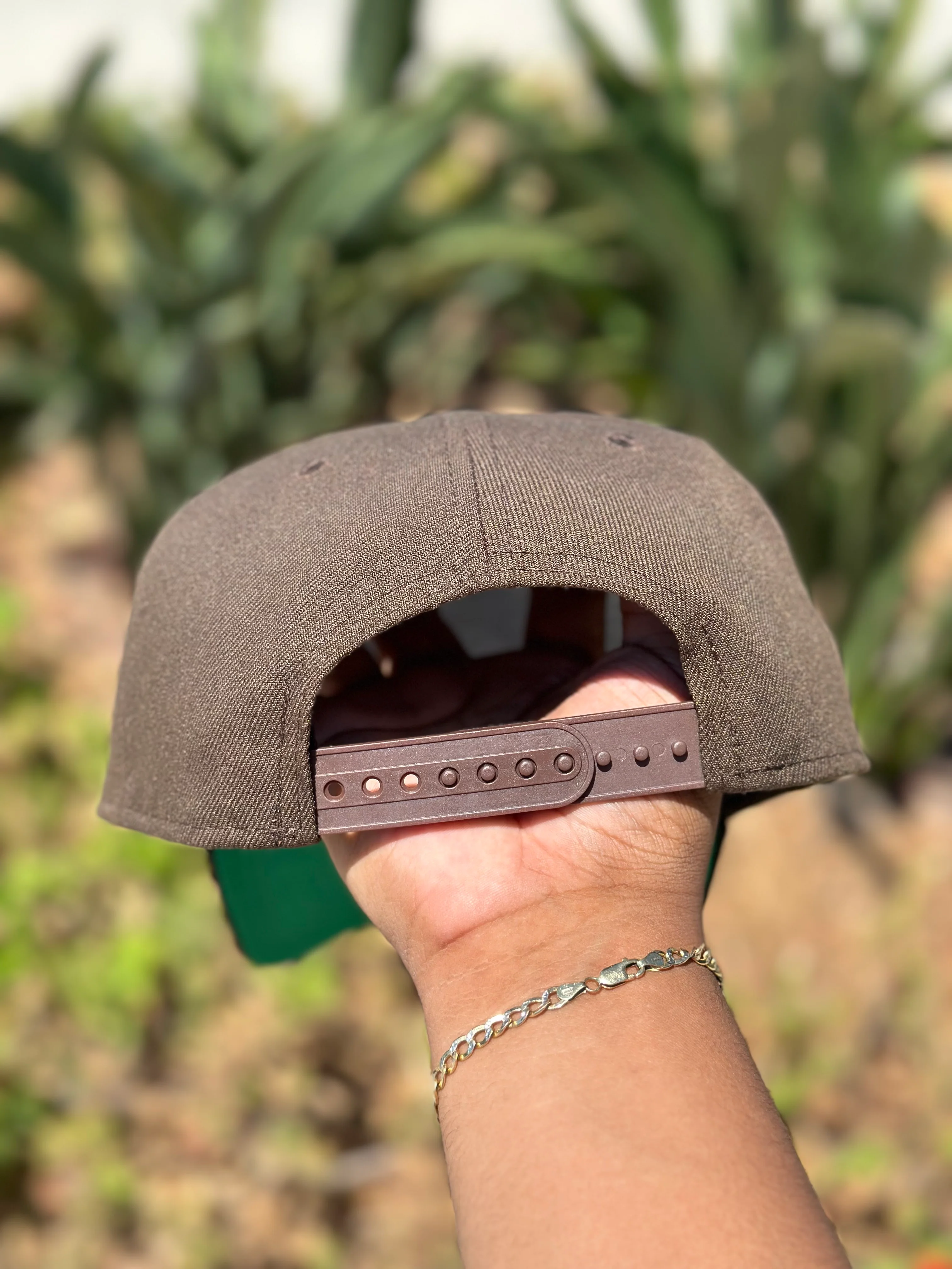 NEW ERA EXCLUSIVE 9FIFTY A-FRAME MOCHA/BLACK "SANTOS LAGUNA" SNAPBACK W/ MEXICO FLAG SIDE PATCH - Image 8