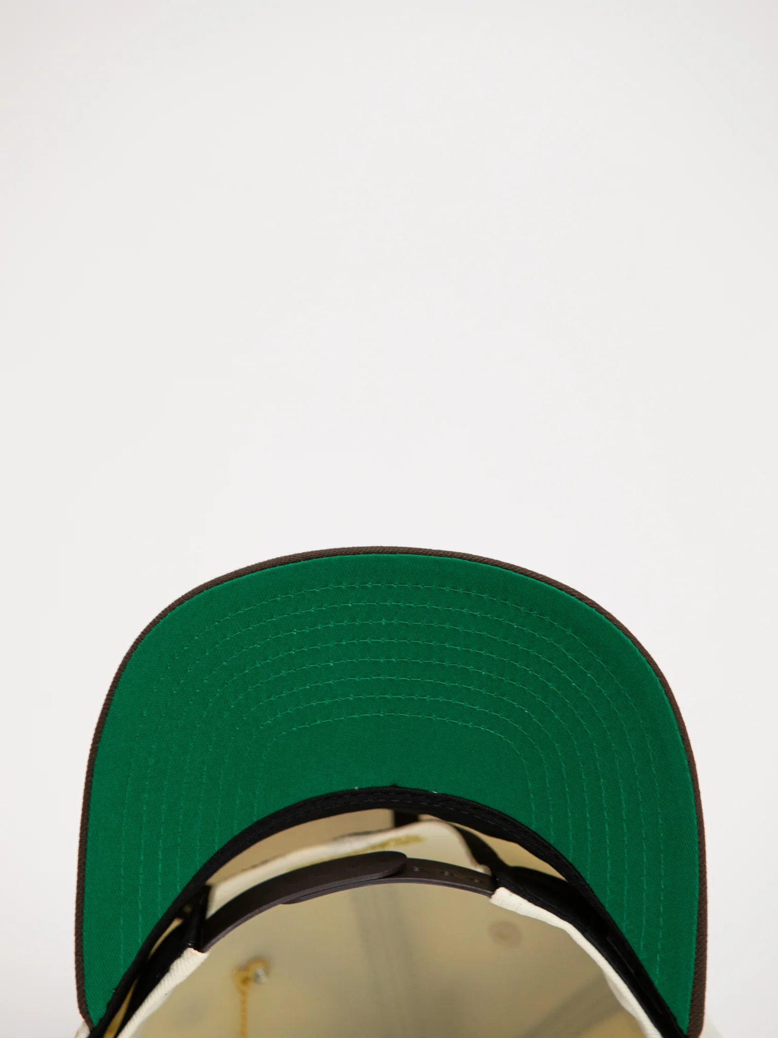 NEW* "RANCHO HUMILDE x NEW ERA x CAP CITY" WHITE/BROWN SAN JUDAS 9FIFTY A-FRAME W/ RANCHO LOGO & GREEN UV *FREE ACCESSORY INCLUDED - Image 5